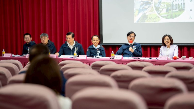 高雄市議會今（30）日舉行115年度總預算籌編說明會，市長陳其邁率市府團隊親自報告。（高雄市議會提供）