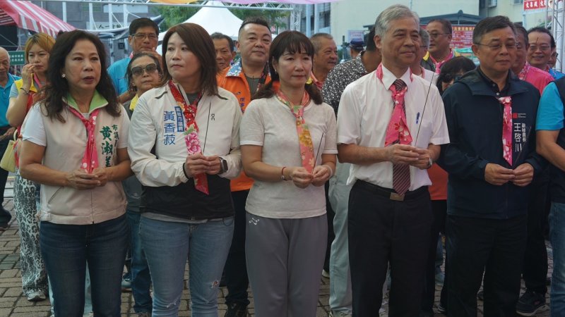 千人挑擔，再現義民魂護糧祈福盛況。（客委會提供）