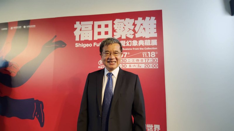 校長楊慶煜致力為高科大播下藝術的種子。(記者陳雯萍攝)