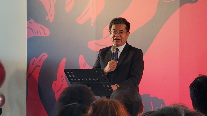 校長楊慶煜致詞。