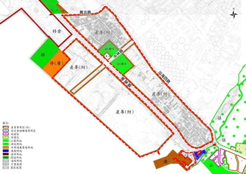 新材料循環產業園區現況空拍圖。