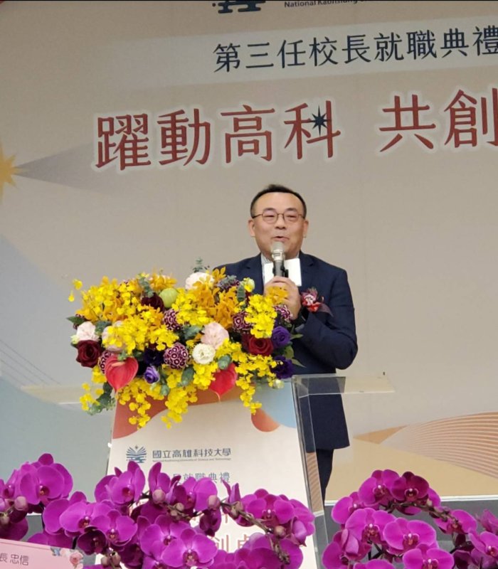 行政院南部聯合服務中心執行長許乃文致詞。（漾新聞記者陳雯萍攝）