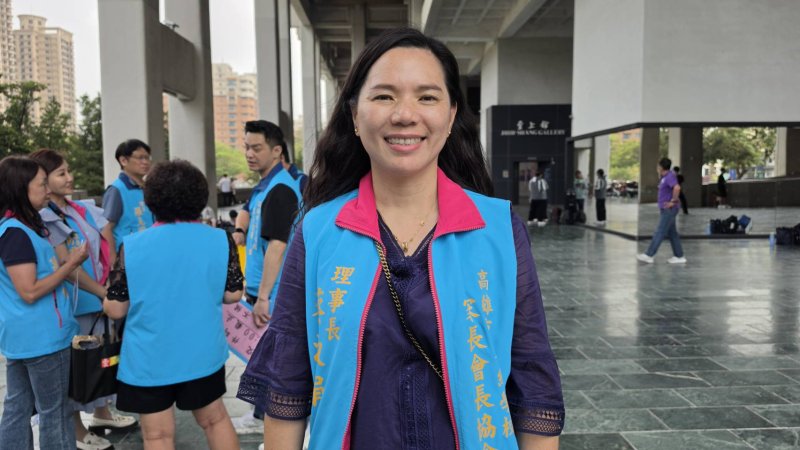 高雄市各級學校家長會長協會理事長蔡淑娟。(漾新聞記者陳雯萍攝)