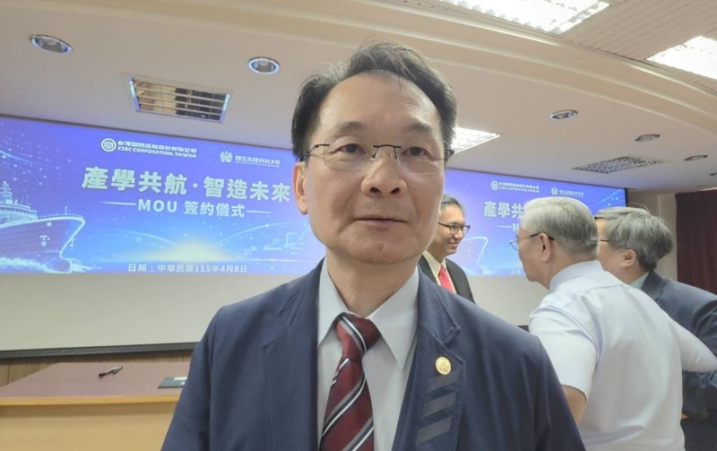 國立高雄科技大學校長吳忠信。（漾新聞記者陳雯萍攝）