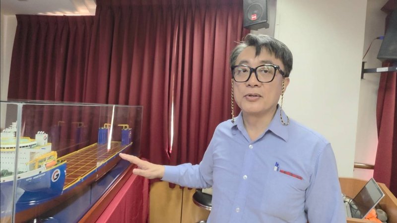 台船學院課長陳柏汎博士。（漾新聞記者陳雯萍攝）