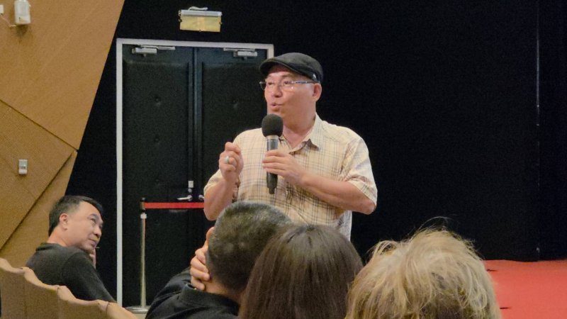 有聲書導言說明吳玉方堅持有聲書出版的用心。(漾新聞記者陳雯萍攝)