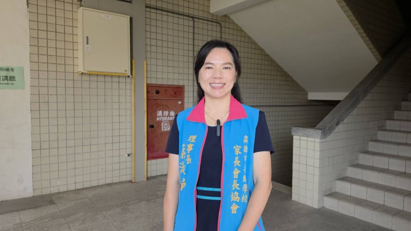 高雄市各級學校家長會長協會理事長蔡淑娟。(漾新聞記者陳雯萍攝)
