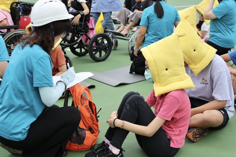 高雄市立高雄特殊教育學校演練。 高雄市立高雄特殊教育學校演練。