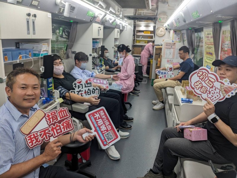 漾新聞|中油熱血傳愛捐血日 近百人響應挹注血庫
