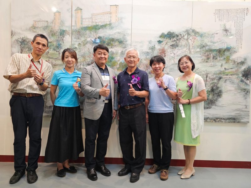 漾新聞|高雄大學化身畫布　張雲龍水墨展詮釋「繪事是慧」