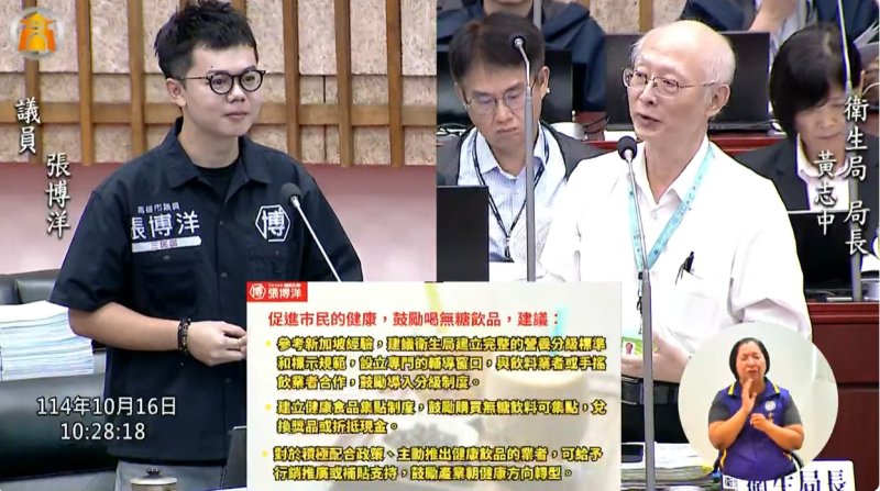 漾新聞|高雄健康紅燈亮起！張博洋籲導入營養分級制度　以新加坡Nutri-Grade為借鏡推動健康飲食文化