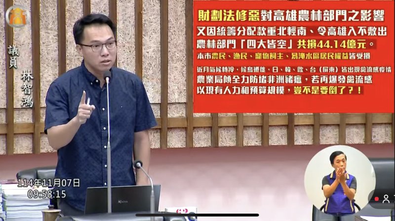 漾新聞｜林智鴻轟財劃法修惡 高雄治水補助暴減38億！農林部門「四大皆空」