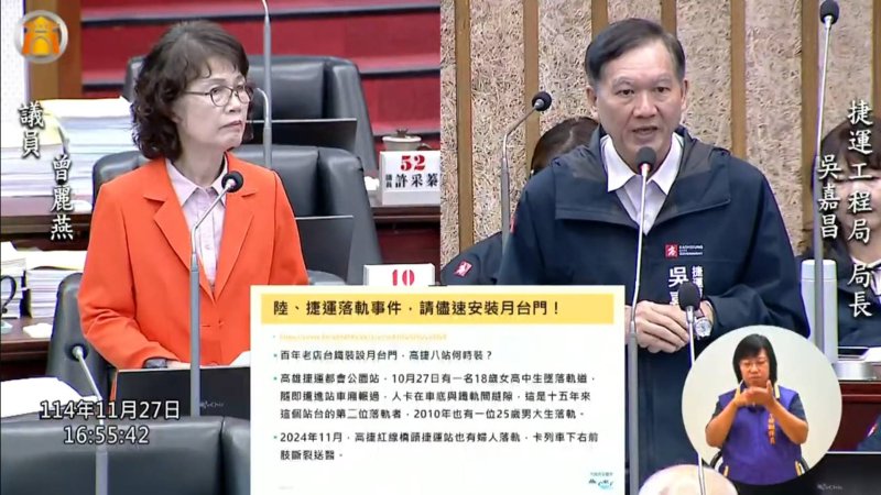 漾新聞｜高捷8站沒月台門？曾麗燕直指安全黑洞、轟市府速補漏洞