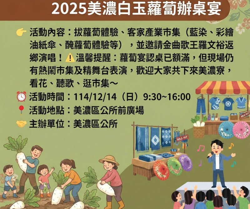 漾新聞|美濃12月年末精彩活動