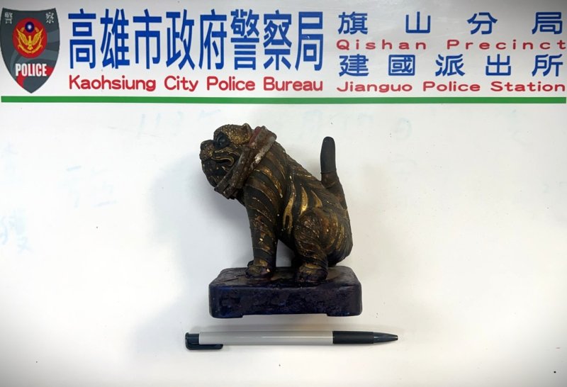 漾新聞|旗山金虎爺神像遭竊警1小時尋回
