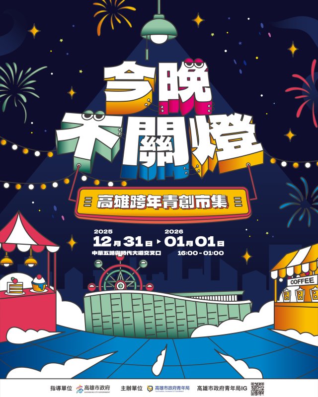 漾新聞｜跨年夜邊看煙火邊開吃 青創市集陪你倒數