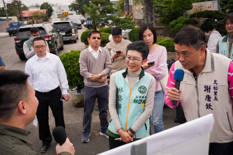 漾新聞｜鳥松神農路破損待解　林岱樺現勘促跨機關汛前完工