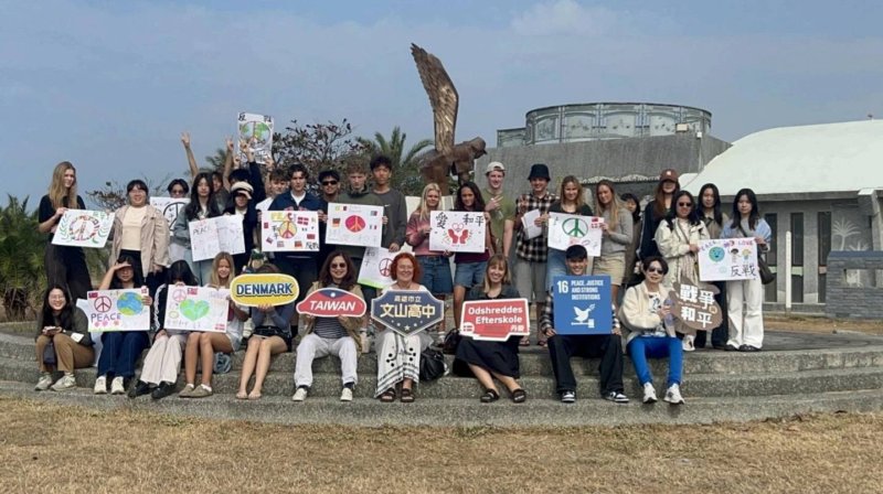 漾新聞｜跨越萬里談和平　文山高中攜丹麥姐妹校共探SDG16