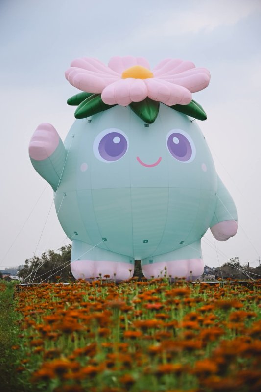 漾新聞｜花綿綿現身美濃花海迎春　山城奇幻生物祭打造最萌打卡地景