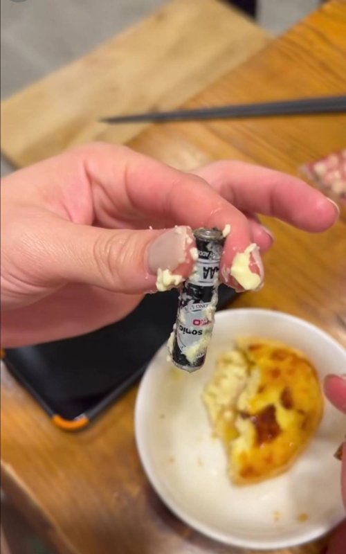 漾新聞｜吃蛋撻卻吃一到顆完整的電池 楠梓肯德基遭質疑 業者致歉啟動調查強化食安