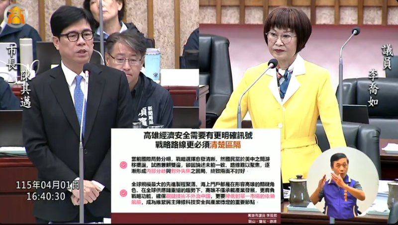 漾新聞| 台美日半導體三角成形 李喬如促高雄卡位AI供應鏈核心