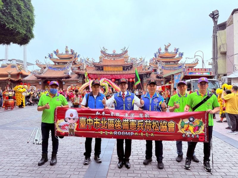 漾新聞｜投入媽祖遶境服務　北區後備憲兵攜手荷松協會守護地方盛會