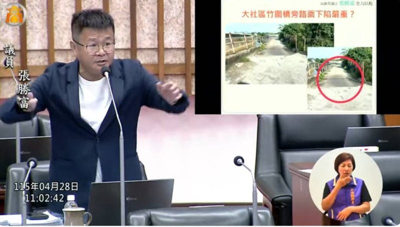 漾新聞|農路下陷危機未解 張勝富追問治水進度與農運困境