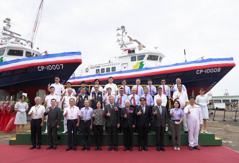 漾新聞｜海安海誠雙艇下水 台船打造巡緝新戰力