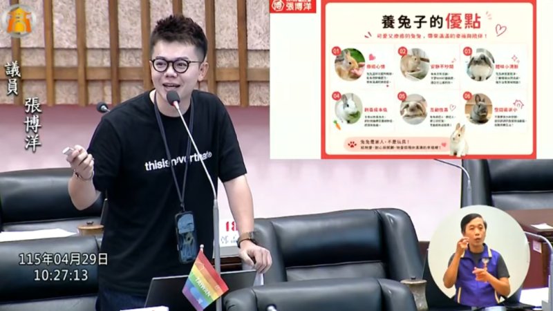 漾新聞|不只狗狗專屬 張博洋倡設兔子公園打造多元寵物城市