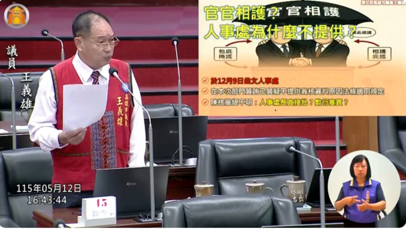 漾新聞｜王義雄質疑霸凌調查黑箱　批市府忽視81頁陳情資料