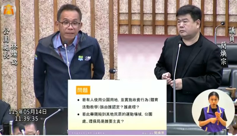 漾新聞｜凹仔底公園營利行為引爭議 簡煥宗促市府強化管理機制