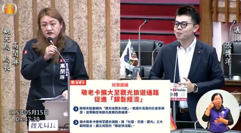 漾新聞｜張博洋倡敬老卡逆向思考 陳其邁：結合商家打造銀髮經濟