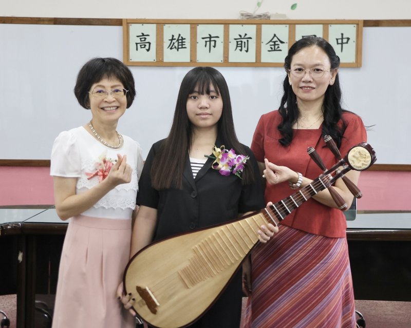 漾新聞|琵琶聲照亮逆境人生　前金國中洪楚釉獲總統教育獎