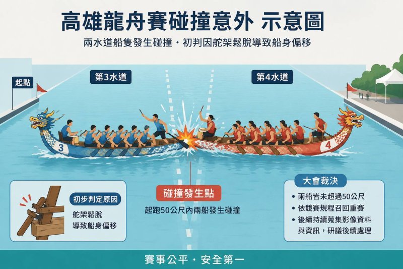 漾新聞｜龍舟碰撞爭議延燒　參賽隊質疑大會裁決反覆、處理失當