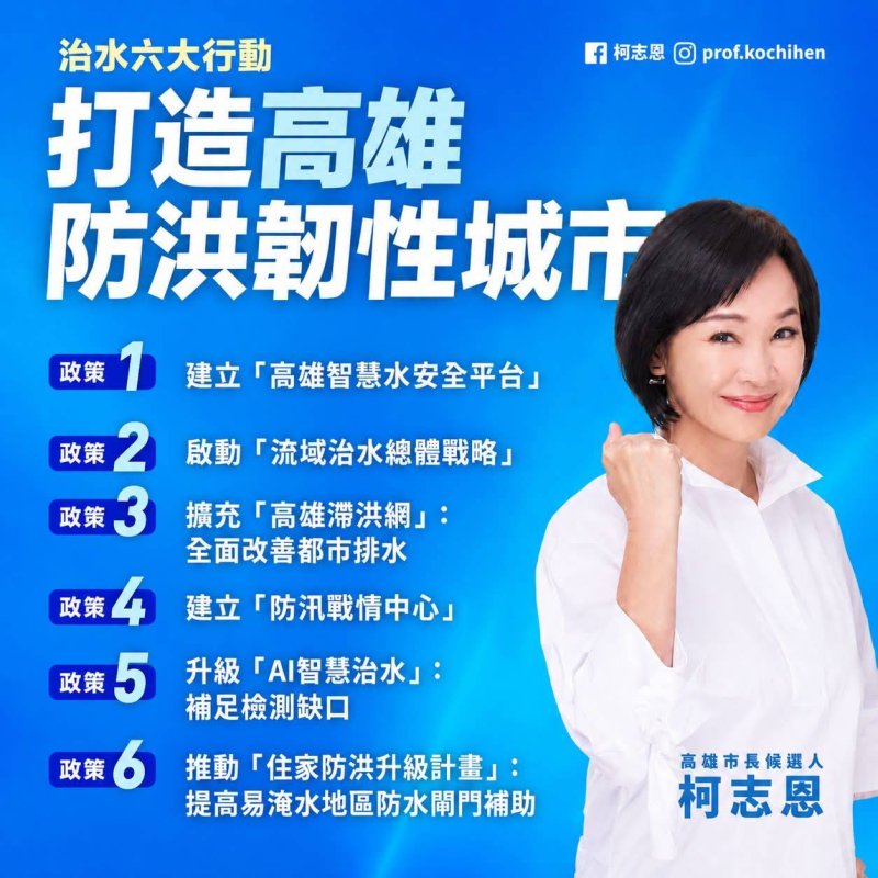 漾新聞｜豪雨頻襲高雄　柯志恩拋治水六大行動打造防洪韌性城