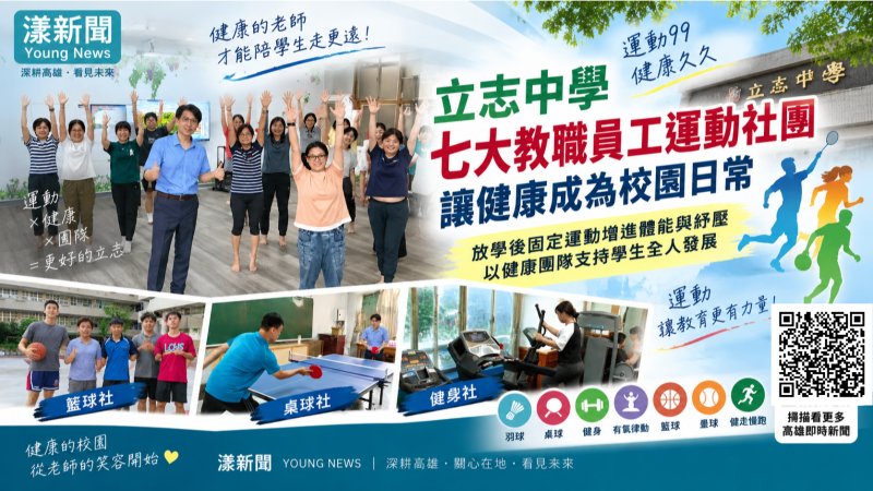 漾新聞｜老師下課先運動！立志中學七大社團打造健康校園日常
