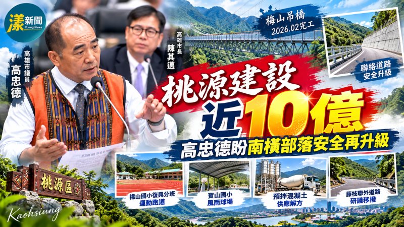 桃源建設近十億　高忠德盼南橫部落安全再升級 