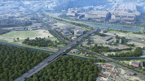 楠梓園區連外道路模擬圖