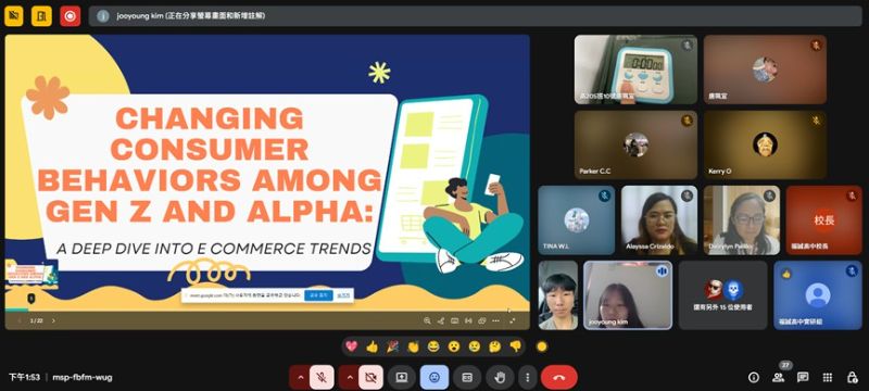 跨國簡報賽學生自辦 福誠高中點燃國際交流新火花