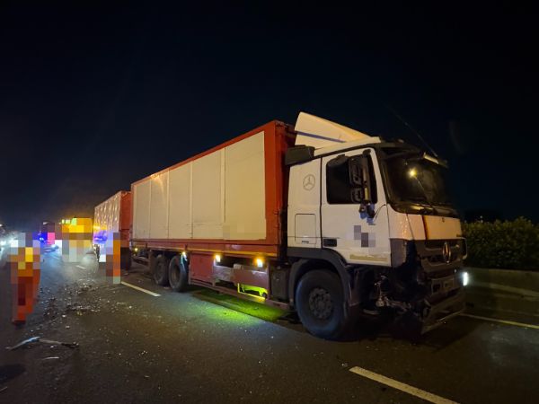 漾新聞|國道安定路段四車連撞 疑疲勞駕駛釀禍