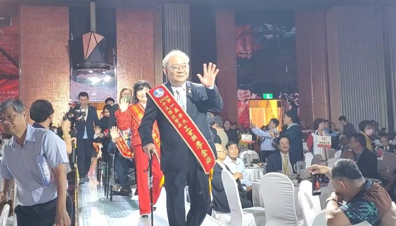 工業獎得獎人李金旆，是建德‧康儷工業股份有限公司董事長，深耕工業領域,以精湛的技術與管理為產業發展做出宏偉貢獻。(漾新聞記者陳雯萍攝)