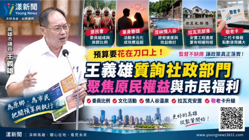 漾新聞|王義雄緊盯原民資源分配 從族群代表、情人谷到拉瓦克一次追問 https://www.youngnews3631.com/news_detail.php?NewsID=17836 漾新聞|王義雄緊盯原民資源分配 從族群代表、情人谷到拉瓦克一次追問 https://www.youngnews3631.com/news_detail.php?NewsID=17836