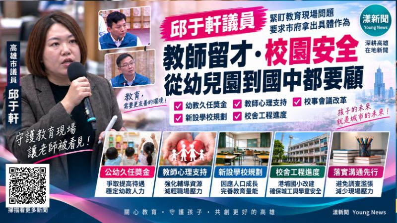 漾新聞|邱于軒追教師留才與校事改革 促久任獎金、溝通先行真正落地 https://www.youngnews3631.com/news_detail.php?NewsID=18055 漾新聞|邱于軒追教師留才與校事改革 促久任獎金、溝通先行真正落地 https://www.youngnews3631.com/news_detail.php?NewsID=18055