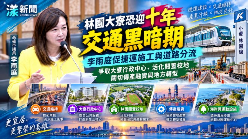 林園大寮恐迎十年交通黑暗期　李雨庭促捷運施工與道路分流